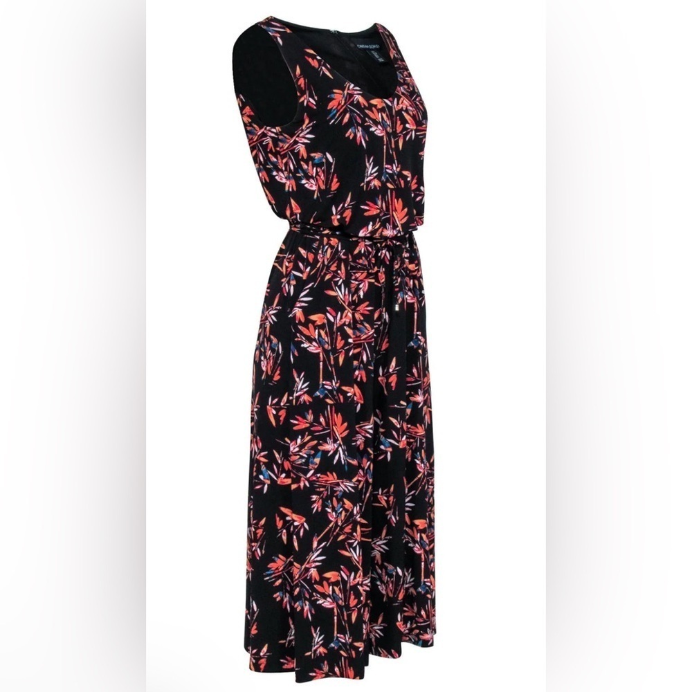 Cynthia Rowley L Wide Capri Leg jumpsuit with pockets, tie waist. Resort, Summer